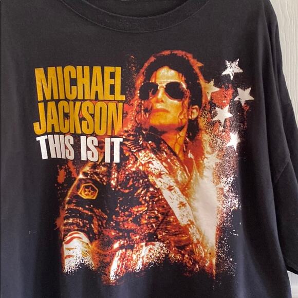 Michael Jackson size L vintage this is it t-shirt top - Picture 2 of 5